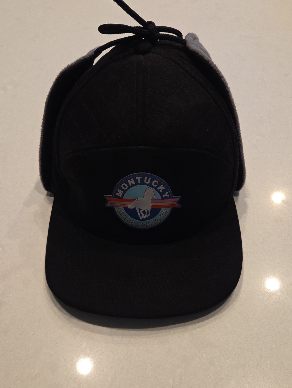 Black Earflap Cap